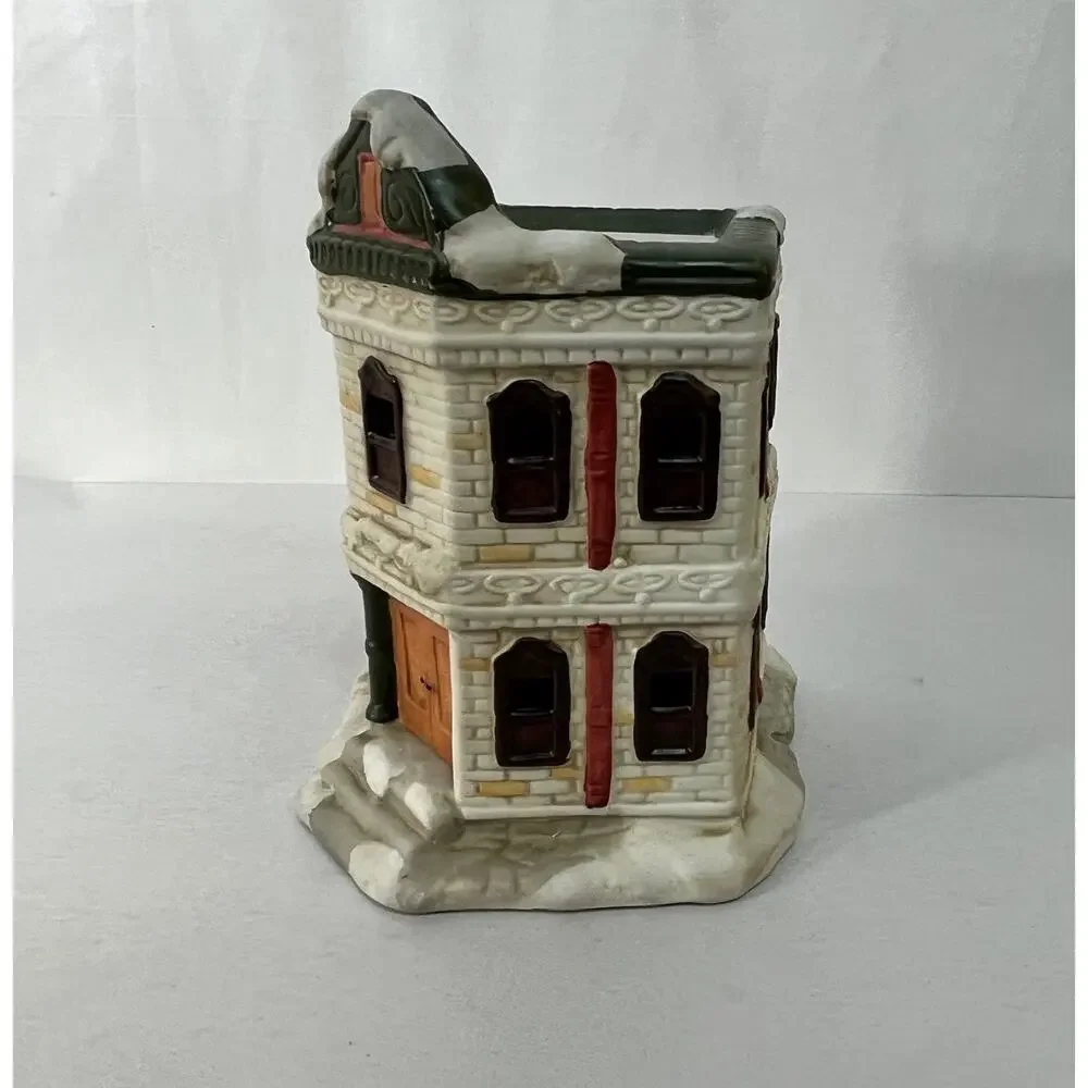 Post Office Christmas Village Charmex Ceramic Painted No Light Cord VTG 6